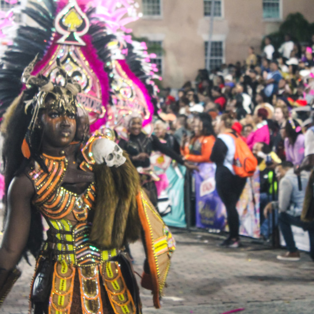 "Embrace the power of cultural expression as we delve into Bahamian Junkanoo. Experience the energy, passion, and artistry through a billion pixels captured by The Agency at PlayMas.Today. Prepare to b" stock image