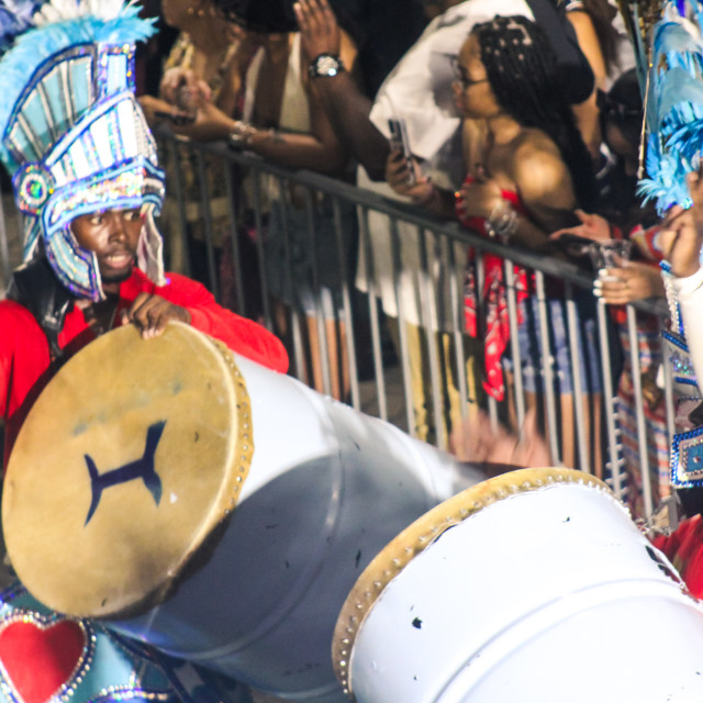 "Embrace the power of cultural expression as we delve into Bahamian Junkanoo. Experience the energy, passion, and artistry through a billion pixels captured by The Agency at PlayMas.Today. Prepare to b" stock image