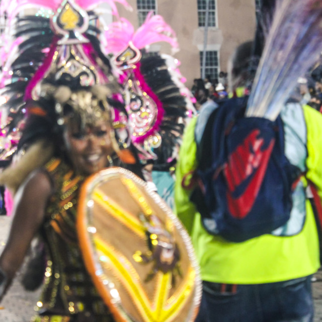 "Embrace the power of cultural expression as we delve into Bahamian Junkanoo. Experience the energy, passion, and artistry through a billion pixels captured by The Agency at PlayMas.Today. Prepare to b" stock image