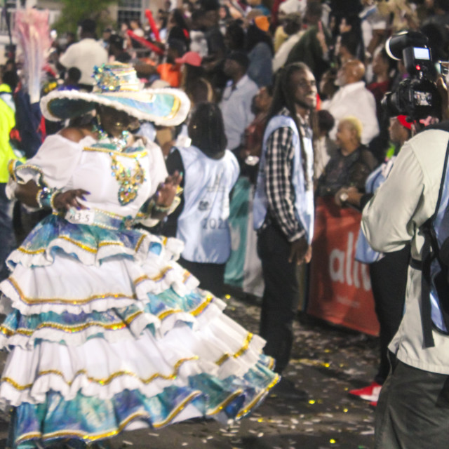 "Embrace the power of cultural expression as we delve into Bahamian Junkanoo. Experience the energy, passion, and artistry through a billion pixels captured by The Agency at PlayMas.Today. Prepare to b" stock image