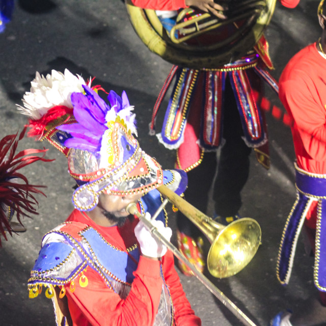 "Embrace the power of cultural expression as we delve into Bahamian Junkanoo. Experience the energy, passion, and artistry through a billion pixels captured by The Agency at PlayMas.Today. Prepare to b" stock image