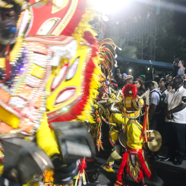 "Embrace the power of cultural expression as we delve into Bahamian Junkanoo. Experience the energy, passion, and artistry through a billion pixels captured by The Agency at PlayMas.Today. Prepare to b" stock image