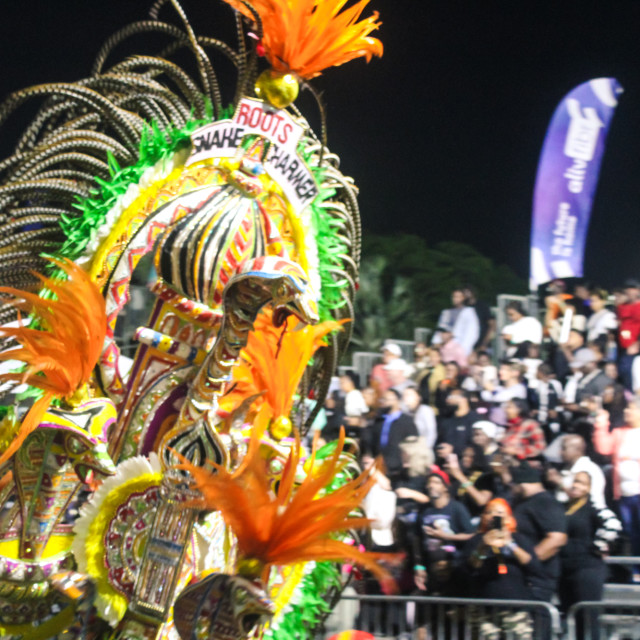 "Embrace the power of cultural expression as we delve into Bahamian Junkanoo. Experience the energy, passion, and artistry through a billion pixels captured by The Agency at PlayMas.Today. Prepare to b" stock image