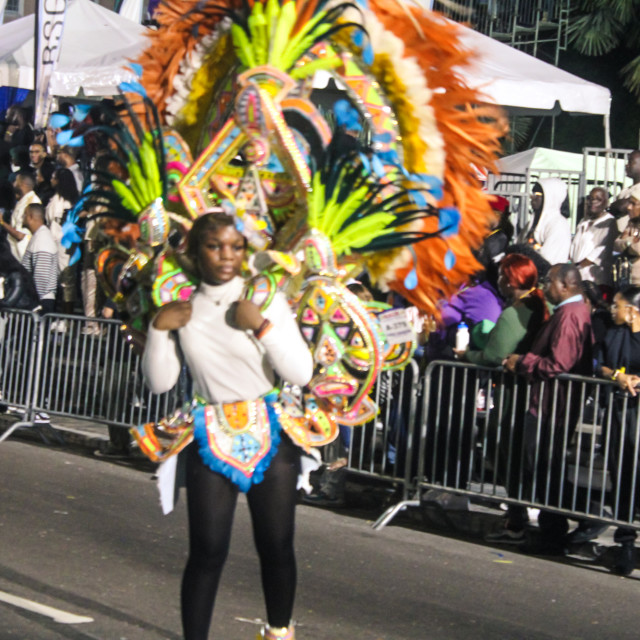 "Embrace the power of cultural expression as we delve into Bahamian Junkanoo. Experience the energy, passion, and artistry through a billion pixels captured by The Agency at PlayMas.Today. Prepare to b" stock image