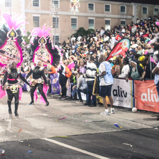 "Embrace the power of cultural expression as we delve into Bahamian Junkanoo. Experience the energy, passion, and artistry through a billion pixels captured by The Agency at PlayMas.Today. Prepare to b" stock image