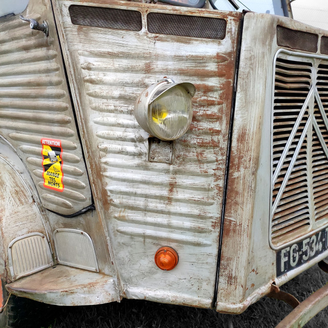 "Citroen H Van, Vintage French Van with patina" stock image