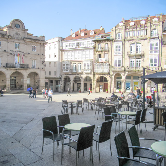 "Plaza Mayor, Ourense" stock image