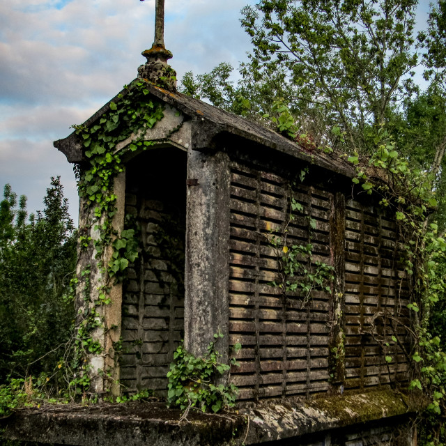 "Abandoned horreo" stock image