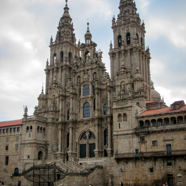 "The cathedral of Santiago de Compostela" stock image