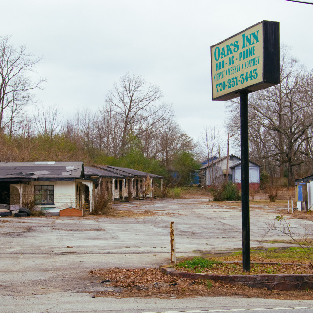 "Creepy Motel" stock image