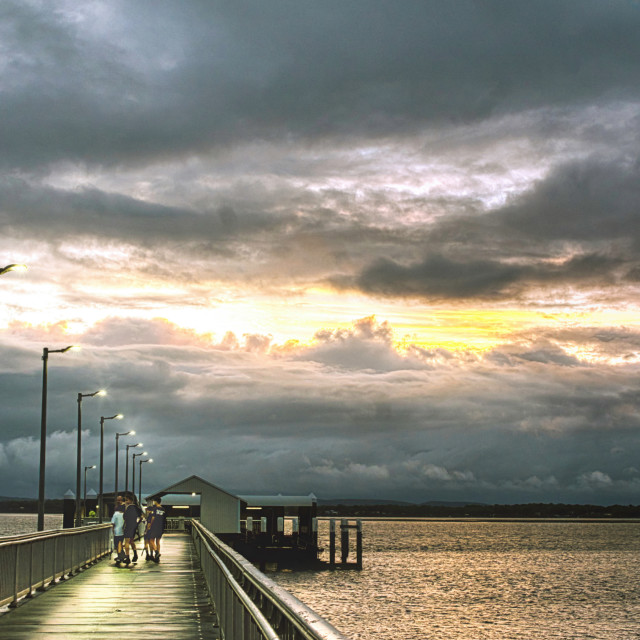 "Early sunrise" stock image