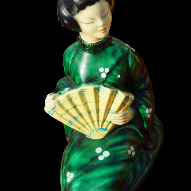 "A Japanese woman statue" stock image