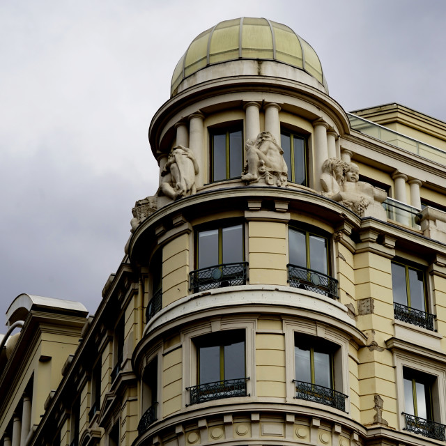 "art deco buildings in LYON" stock image