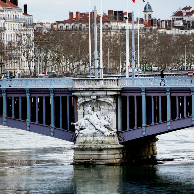 "By the river Rhone" stock image