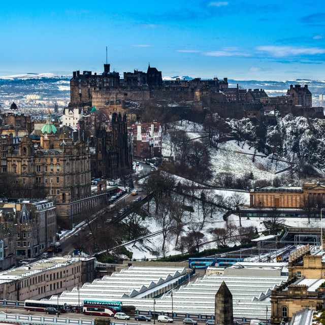 "Edinburgh Castle" stock image