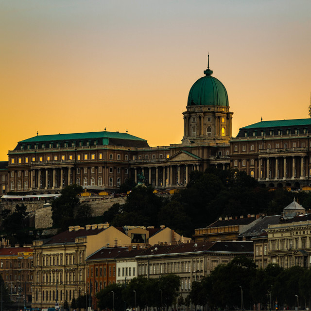 "River Danube Sunset" stock image