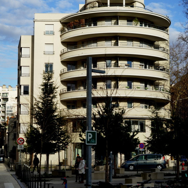 "Art deco building Lyon" stock image