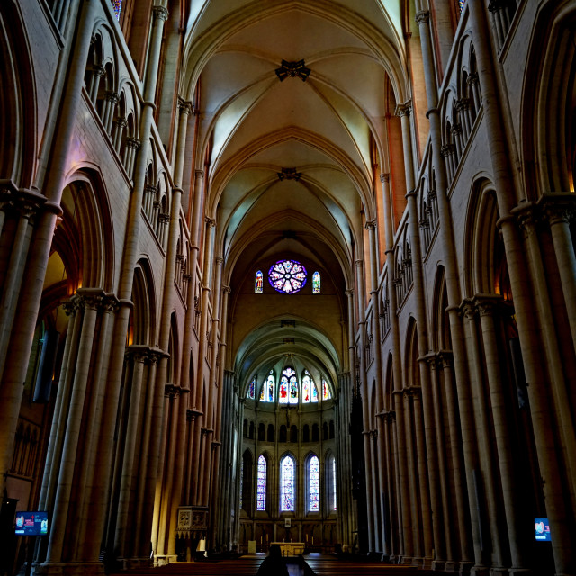 "st jean baptiste cathedral" stock image