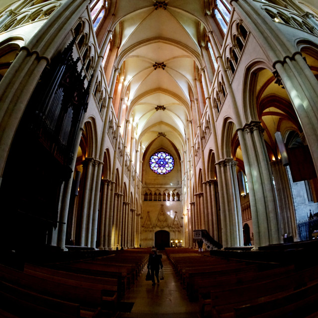 "st jean baptiste cathedral" stock image