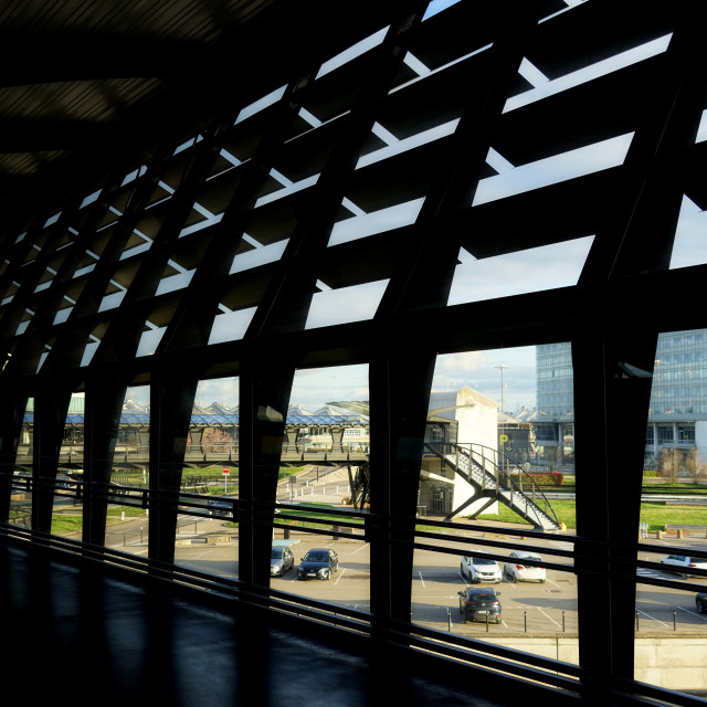 "St exupéry train station Lyon" stock image