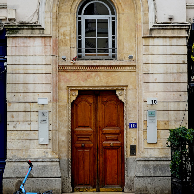 "Doors in Lyon" stock image