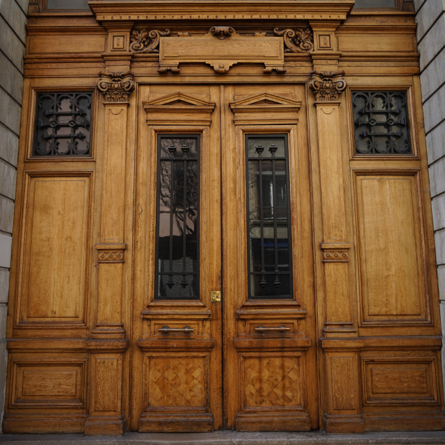 "Doors in Lyon" stock image