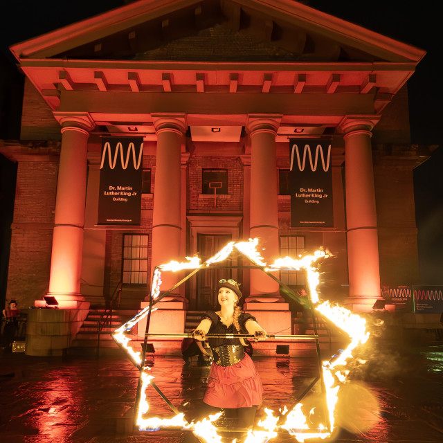 "Fiesta of Fire at The Royal Albert Dock 2024" stock image