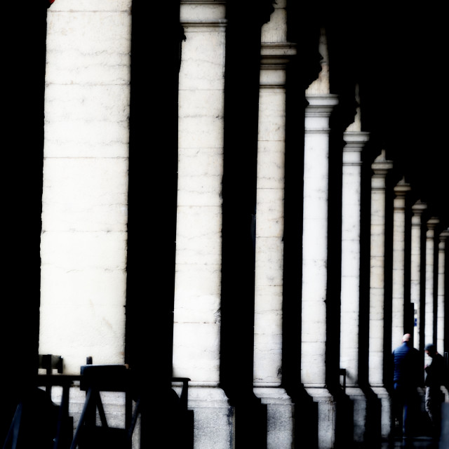 "Lyon theatre side corridor" stock image