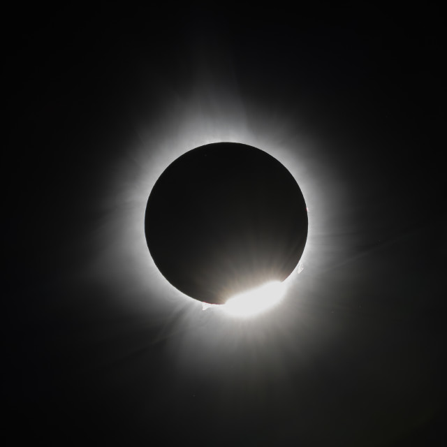 "Diamond Ring Totality" stock image