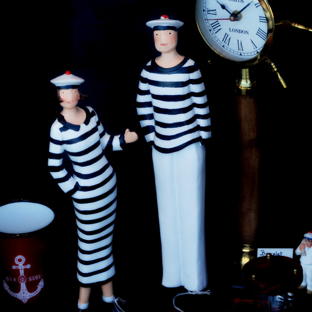 "sailors cloths statues" stock image