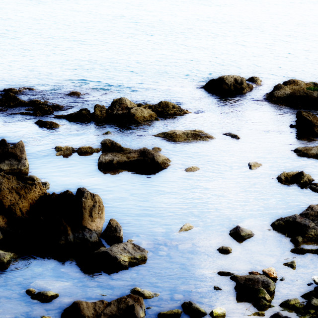 "Sea rocks and waves" stock image