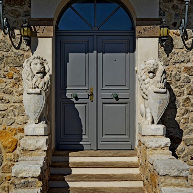 "Doors in Antibes" stock image