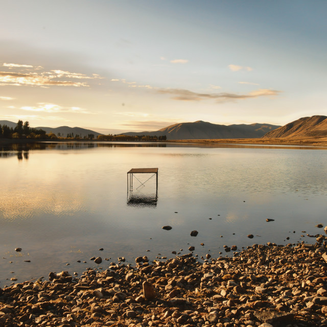 "Lake Camp, South Island New Zealand" stock image