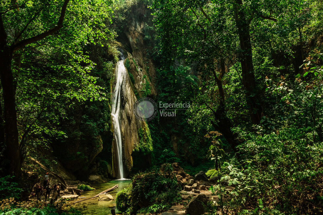 "Chuveje waterfall II" by Expvisual Filmmaking and Photography SAS de CV - $3.62 "Chuveje waterfall II" stock image