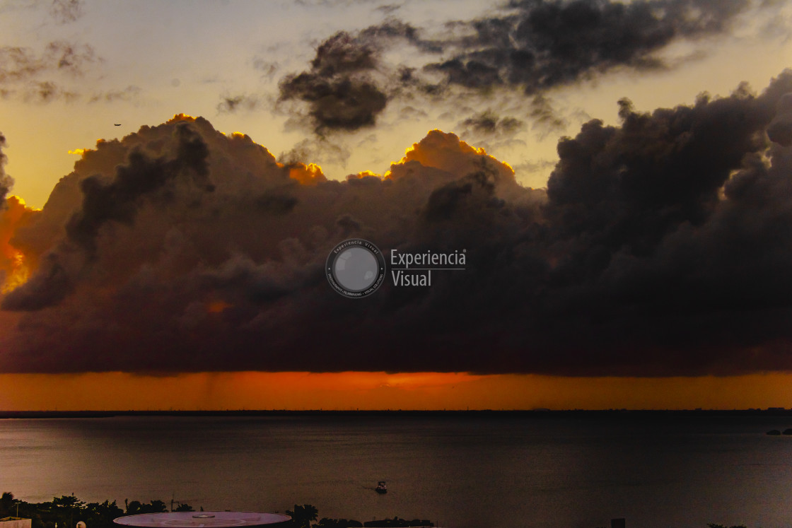 "Sunset in Nonchupte Lagoon (Cancun)" by Expvisual Filmmaking and Photography SAS de CV - $6.17 "Sunset in Nonchupte Lagoon (Cancun)" stock image