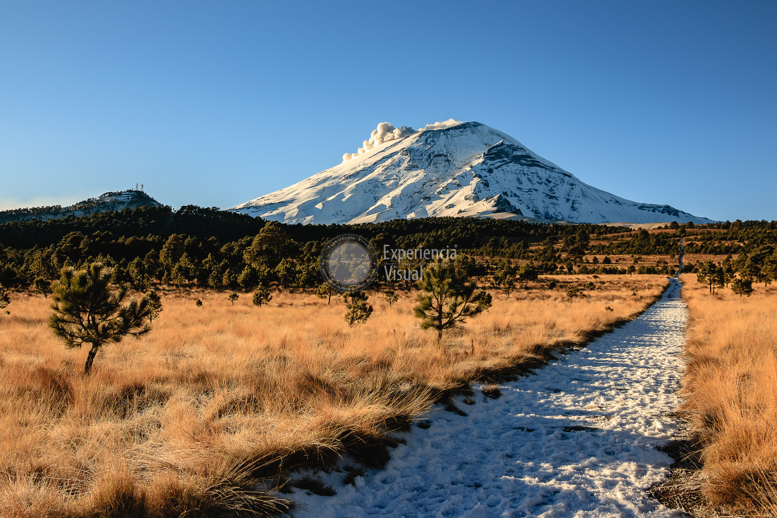 "Snowy Popocatepetl" by Expvisual Filmmaking and Photography SAS de CV - $14.88 "Snowy Popocatepetl" stock image
