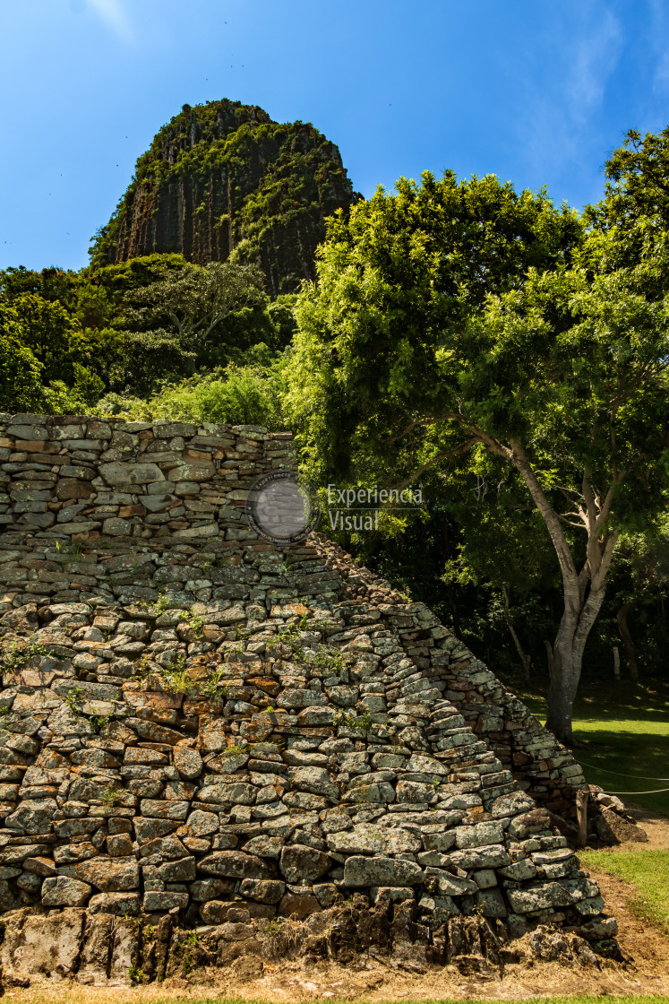 "Cerro de los Metates from Quiahuiztlan V" stock image