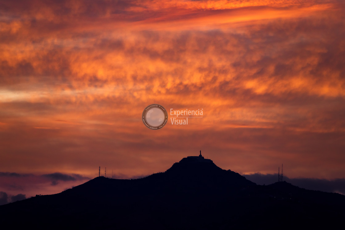 "Sunrise over Cerro del Cubilete" by Expvisual Filmmaking and Photography SAS de CV - $3.77 "Sunrise over Cerro del Cubilete" stock image