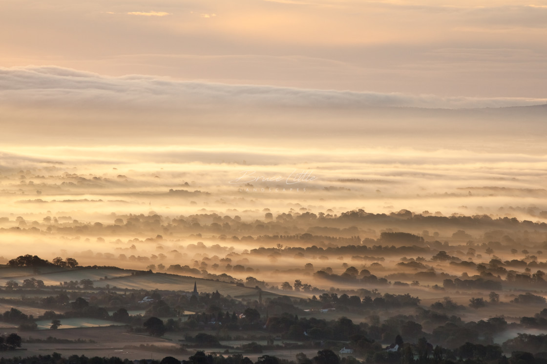 "Severn Valley Mist" by Bruce Little - £20.00 "Severn Valley Mist" stock image