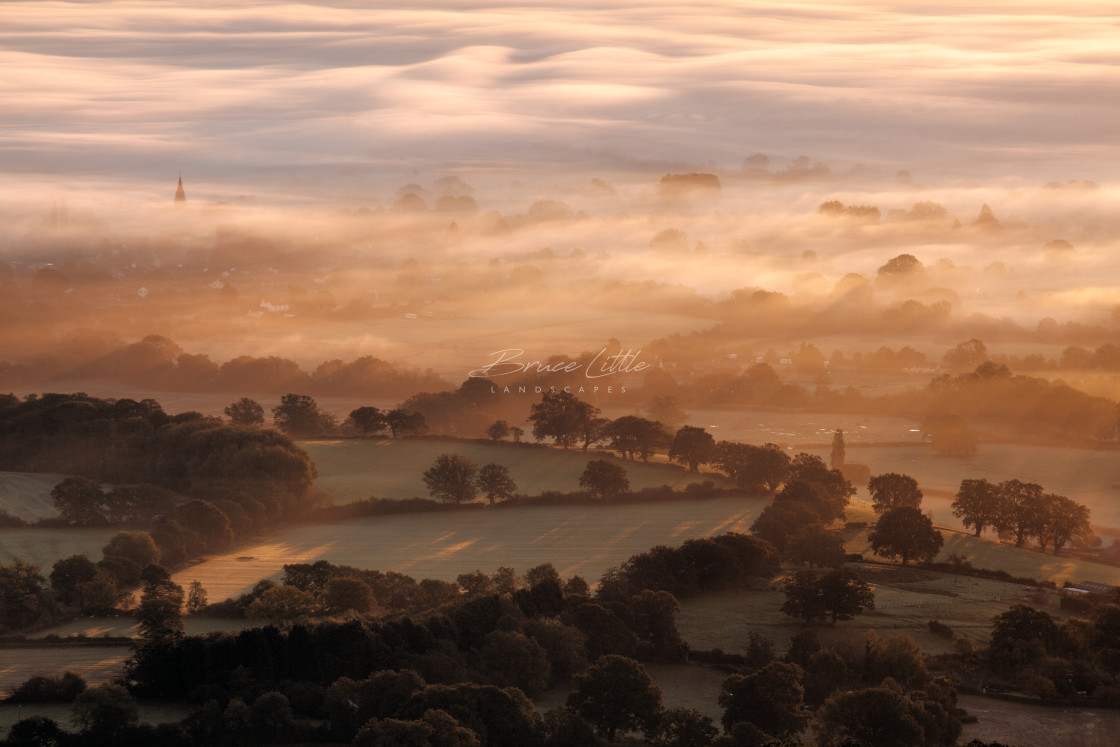 "Worcestershire Wakes Up" by Bruce Little - £20.00 "Worcestershire Wakes Up" stock image