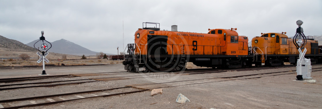 "NNRY 109 and 105 at Grade Crossing" by Joshua J. Smith - $56.58 "NNRY 109 and 105 at Grade Crossing" stock image