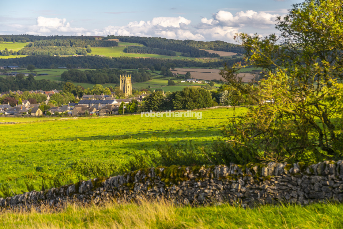 "View of dry stone walls and Youlgrave village, Peak District National Park,..." by robertharding - $62.60 "View of dry stone walls and Youlgrave village, Peak District National Park,..." stock image