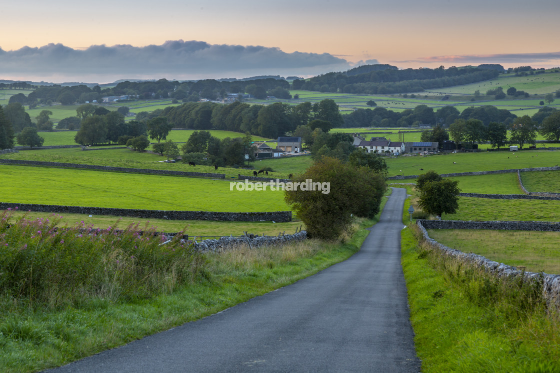 "View of dry stone walls and Biggin village, Peak District National Park,..." by robertharding - $62.60 "View of dry stone walls and Biggin village, Peak District National Park,..." stock image