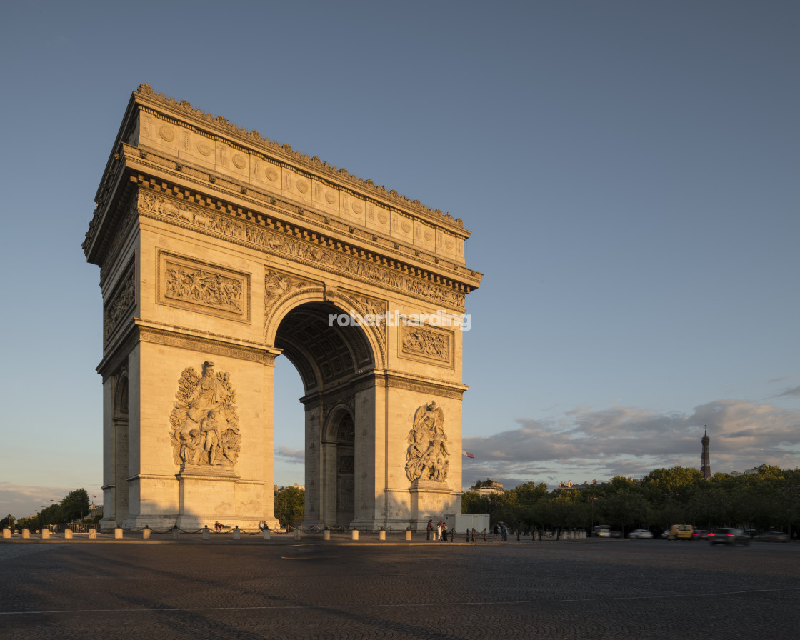 "Arc de Triomphe de l'√âtoile, Paris, √éle-de-France, France, Europe" stock image