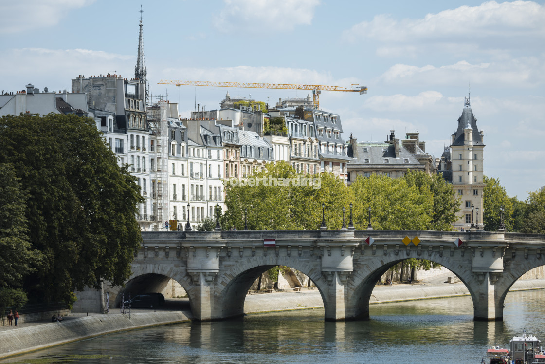 "River Seine, Palais de la Cit√©, Paris, √éle-de-France, France, Europe" stock image