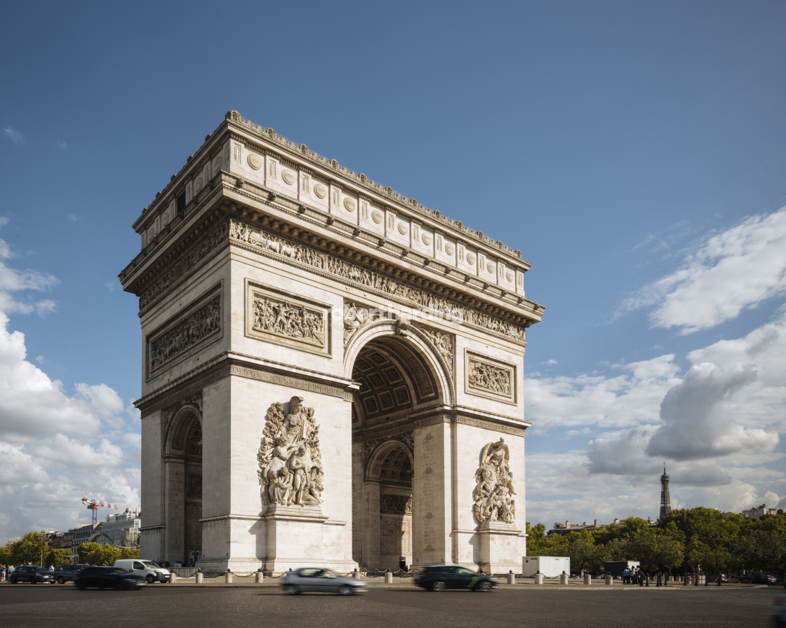 "Arc de Triomphe de l'√âtoile, Paris, √éle-de-France, France, Europe" stock image