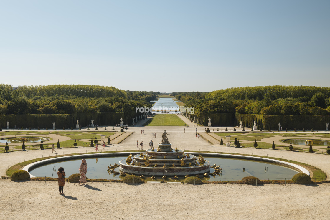 "Gardens, Palace of Versailles, Paris, √éle-de-France, France, Europe" stock image