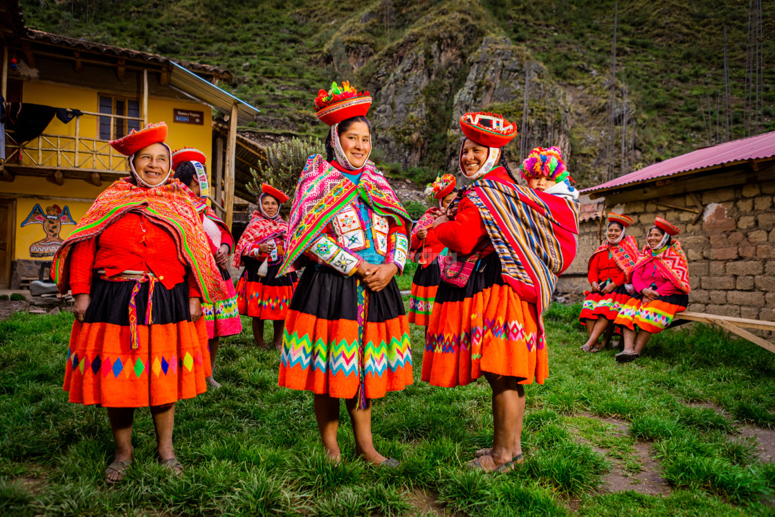 "Quechua Women of the Huiloc Community" by robertharding - $62.60 "Quechua Women of the Huiloc Community" stock image