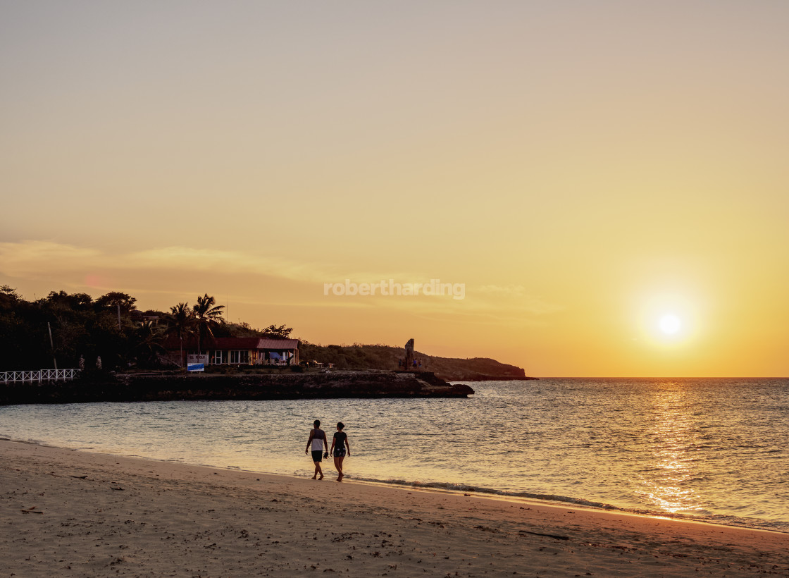 "Guardalavaca Beach at sunset, Holguin Province, Cuba" by robertharding - $62.60 "Guardalavaca Beach at sunset, Holguin Province, Cuba" stock image