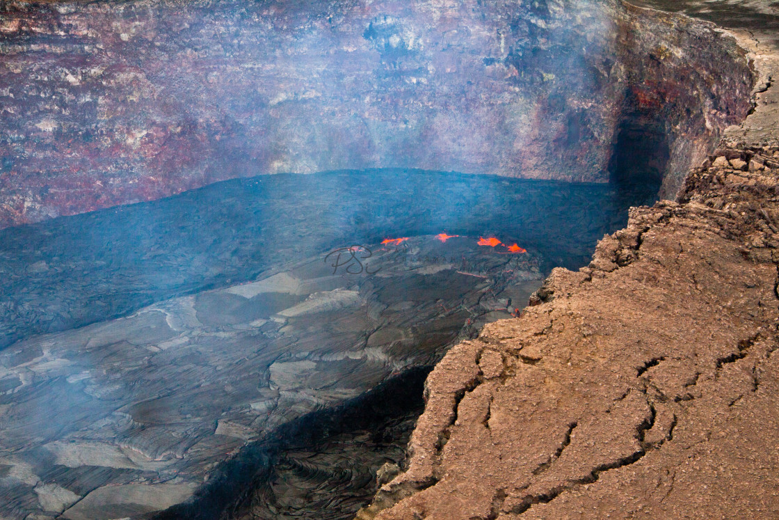 "Mauna Loa from the Air" stock image